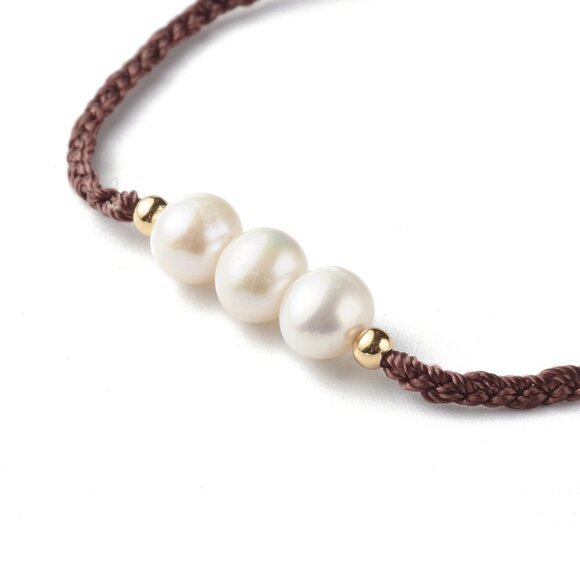 NWOT Mother and Daughter 2pc Natural Pearls Bracelet on Cord layering Set 2/$20 - Picture 7 of 7